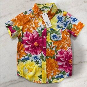 Janie & Jack Floral Kids Shirt - Multicolor